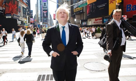 Boris Johnson in Times Square
