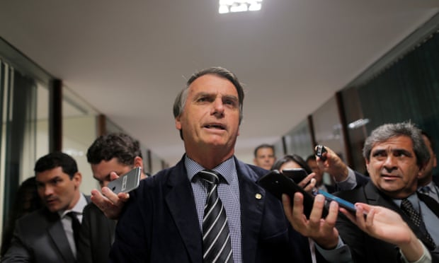 Brazil's far-right presidential candidate Jair Bolsonaro