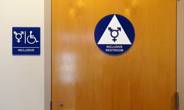A gender neutral bathroom in California. So-called ‘bathroom bills’ being considered in multiple states have sparked a national debate.