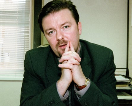 Ricky Gervais as David Brent in The Office.