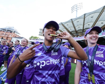 Ace graduate Davina Perrin helped Northern Superchargers to win the women’s Hundred this summer.