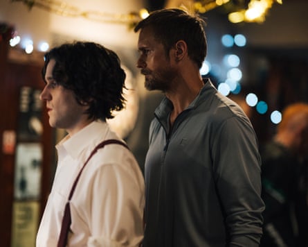 Alexander Skarsgård and Harry Melling in Pillion.