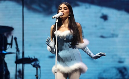 Madison Beer on stage in Fort Worth, Texas