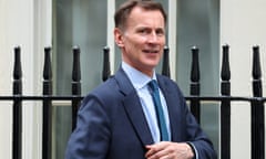British chancellor of the exchequer Jeremy Hunt.