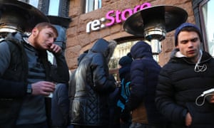 Apple’s iPhone X goes on sale in Moscow.