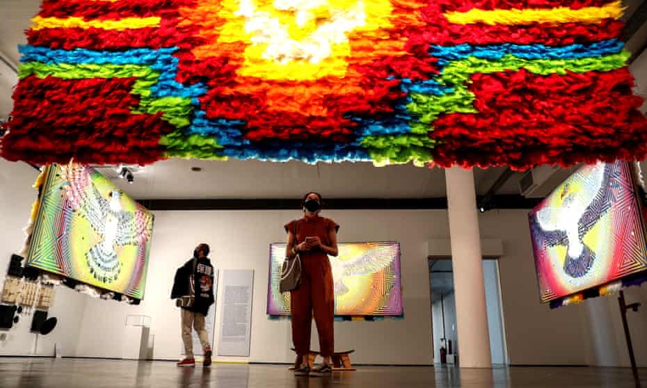 Dabucuri no Ceu by Daiara Tukano at the Sao Paulo Art Biennial.