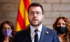 Catalonia's regional president Pere Aragones