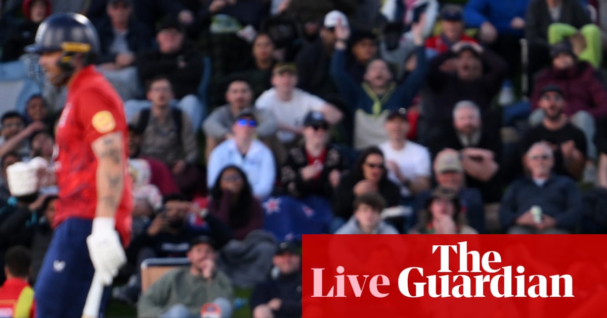 New Zealand v England: second men's T20 international live
