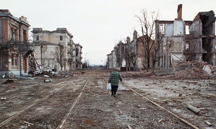 The picture of Grozny from March 2000 shows the devastation suffered by the Chechen capital.