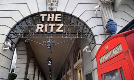 The Ritz hotel entrance