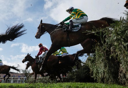 Paul Townend on board I Am Maximus jump The Chair on their way to victory.