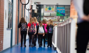 Girls walking to classes