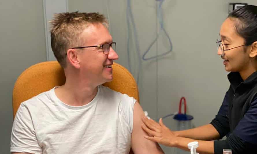 The Therapeutic Goods Administration is considering going to the AFP after anti-vaccination campaigners targeted an image posted to Facebook by federal Labor MP Julian Hill of him receiving his Covid jab.