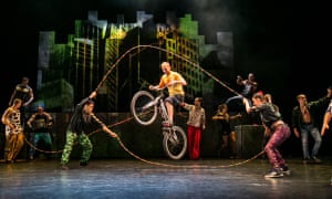 Cirque Éloize perform iD at Riverside Theatres, Parramatta, as part of the 2017 Sydney Festival