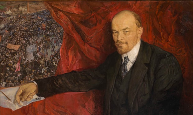V.I.Lenin and Manifestation by Isaak Brodsky.