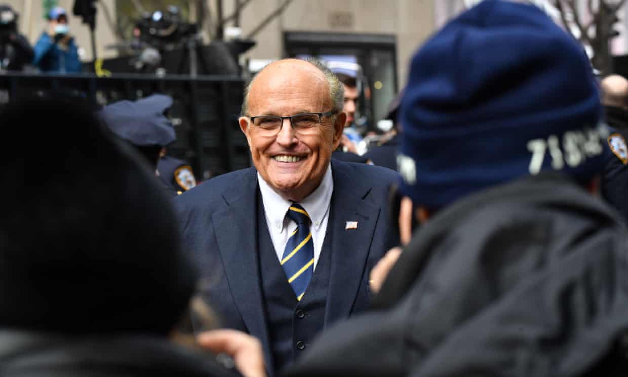 Rudy Giuliani in New York City on Wednesday.