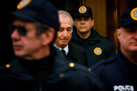Bernard Madoff leaves the federal courthouse in New York in 2009.