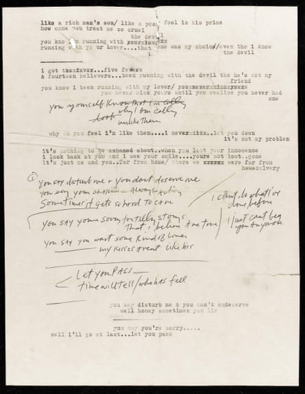 Lost Bob Dylan Lyrics From Blonde On Blonde Era Go To Auction Bob Dylan The Guardian