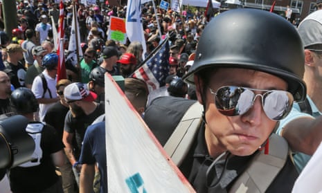 A far-right demonstrator in Charlottesville. For the new wave of national socialists, ‘socialism means kicking out immigrants, sequestering black people, and establishing an authoritarian state.’