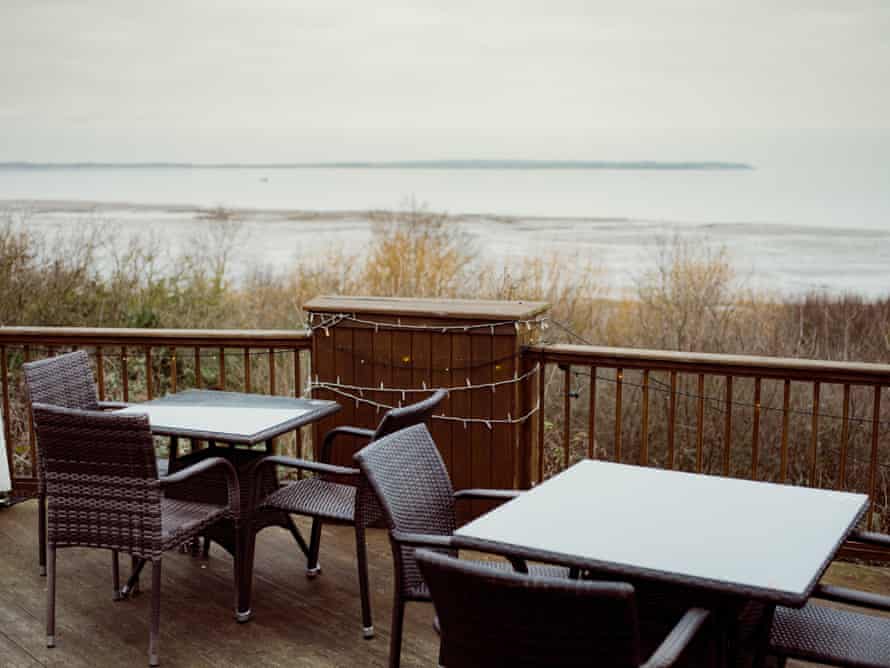 A view from the terrace at the Rose in Bloom.