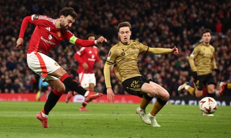 Fernandes hat-trick powers electric Manchester United past Real Sociedad | Europa League | The Guardian
