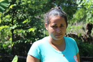 Estrella Alfaro, deported from the US has made a new life in the rainforests of north El Salvador