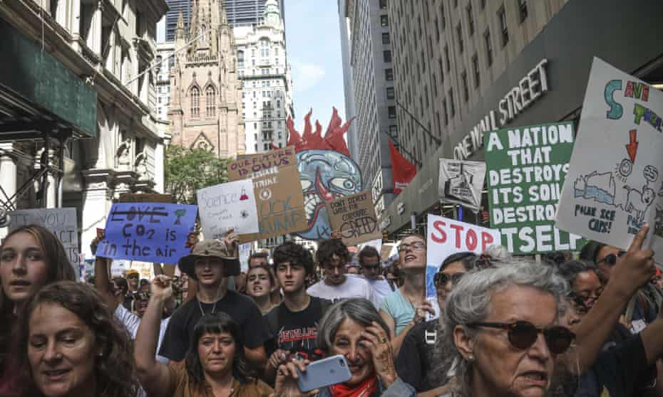 climate march in New York