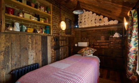 The Potting Shed treatment room at Pig in the South Downs, Sussex