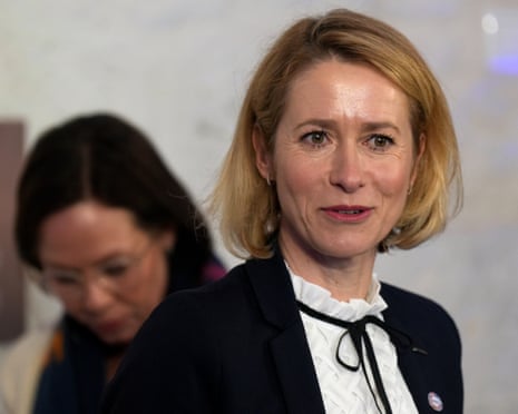 EU’s Kaja Kallas attend the second session during Nordic-Baltic foreign ministers (NB8) meeting in Kuressaare, Estonia.