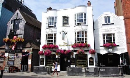 The Cricketers and Black Lion pubs in Brighton.