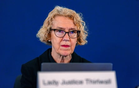 Lady Justice Thirlwall, chair of the public inquiry in September 2024.