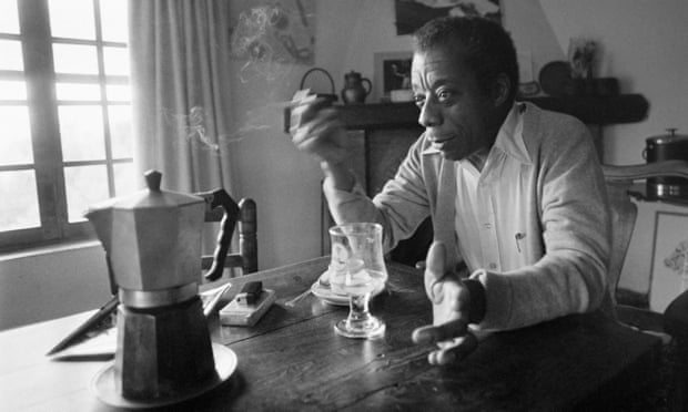 American novelist, writer, playwright, poet, essayist and civil rights activist James Baldwin poses at his home in Saint-Paul-de-Vence, southern France, on November 6, 1979. 