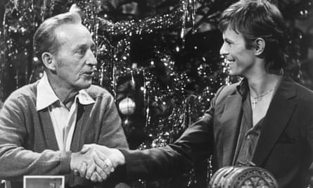 Odd couple … Bing Crosby and David Bowie.