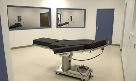The execution chamber at Ely state prison in Ely, Nevada, where Zane Floyd is due to receive a lethal injection. 