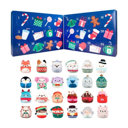 Micromallows Squishmallows Original 24-Day Holiday Plush Advent Calendar