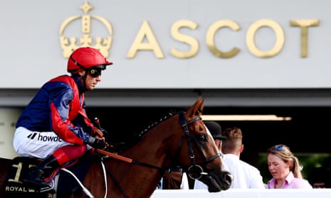 Frankie Dettori on Knockbrex heads out for his final Royal Ascot race, the Golden Gate Stakes.