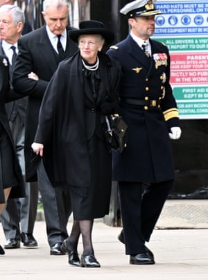 Queen Margrethe II and Crown Prince Frederik of Denmark
