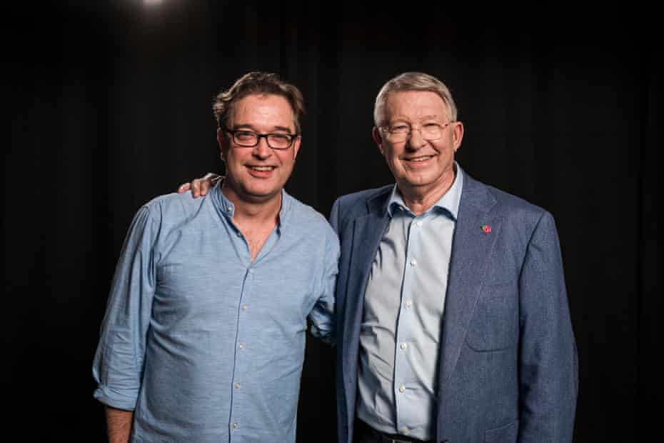 Jason and Sir Alex Ferguson.