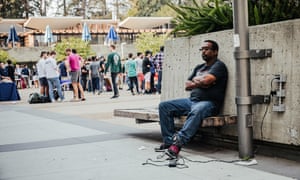 ‘It’s like a rope around my neck’: Willard Birts has been made homeless by the costs of paying for his GPS ankle monitor.