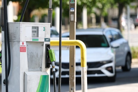 An out-of-order sign on a diesel pump in Melbourne on 30 March.