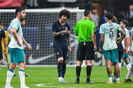 Chris Richards served as captain in March’s friendly against Portugal.