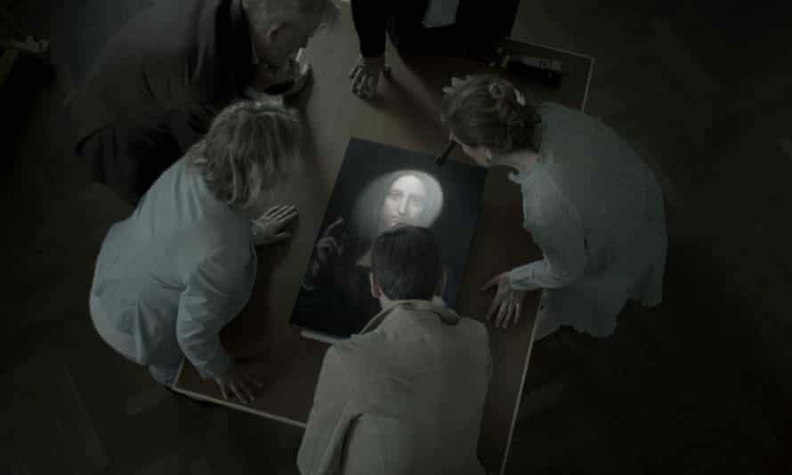 A still from the documentary film The Lost Leonardo.