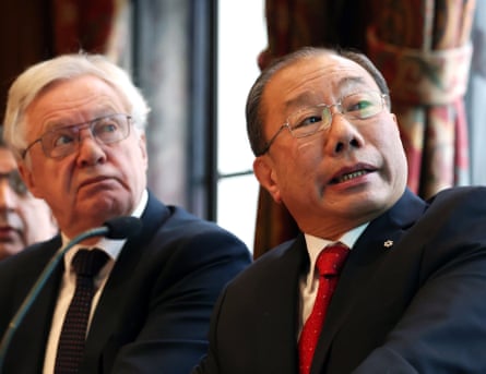 ‘The ordeal of the infants’ families is very sad. However, fair justice is paramount’ … David Davis and Dr Shoo Lee unveil their evidence at a press conference.