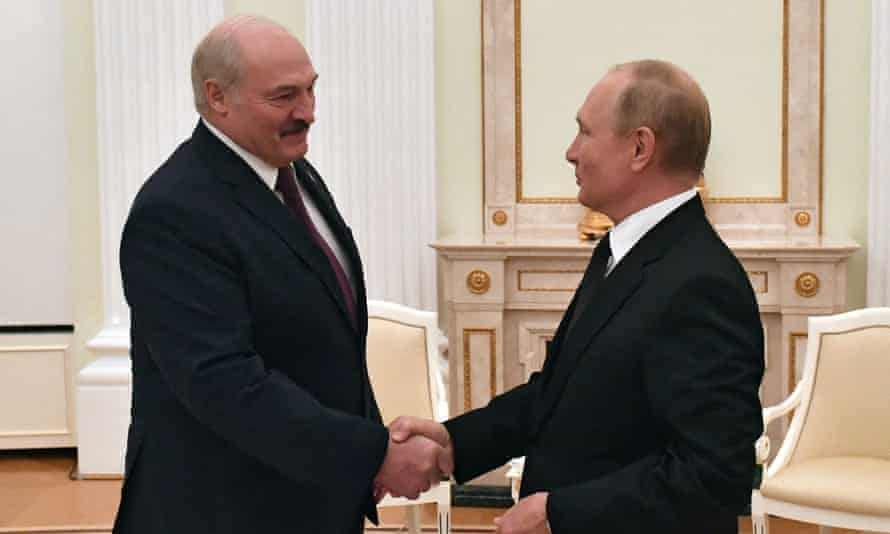Vladimir Putin and Alexander Lukashenko