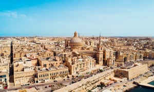 LEAD Aerial view of Valletta