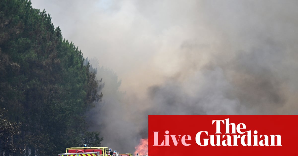 Firefighters hasten efforts to contain massive wildfires in France and Spain ahead of heatwave – Europe live