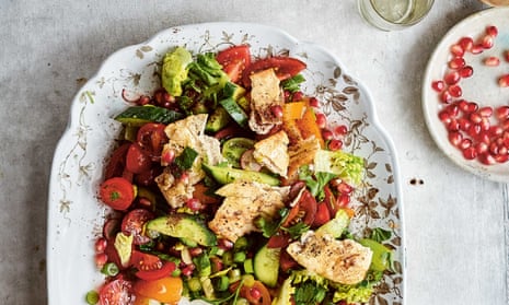 Pomegranate fattoush Pomegranate fattoush