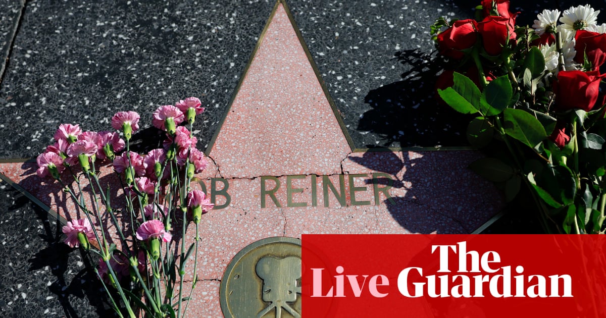 Politicians and celebrities mourn Rob Reiner as Trump condemned for ‘disgusting’ statement on director’s death – live