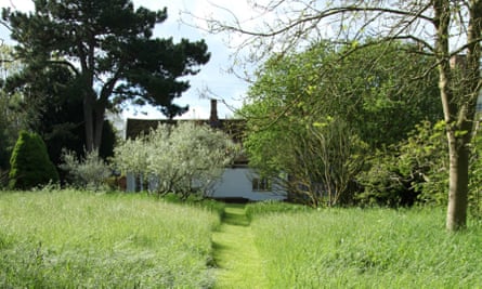 A mowed path leading to Morris’s former workshop.