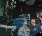 Paul and Mark at an Oasis gig in Knebworth in 1996.